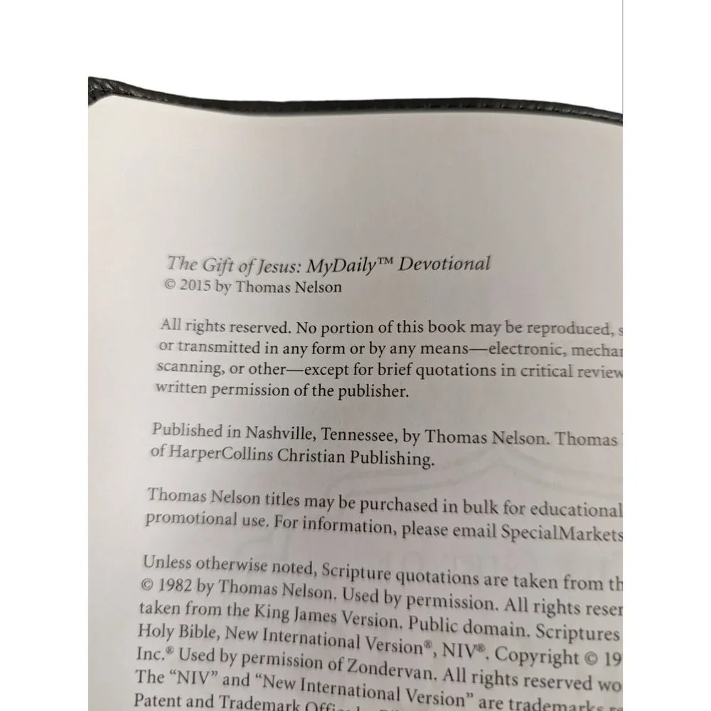 The Gift of Jesus My Daily Devotional Book Grey Leather